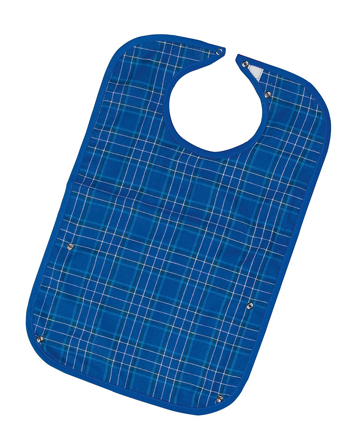 Homecraft Everyday Bib, Waterproof Adult Bib, Clothing Protector from Spills and Stains, Mealtime Bib Protector, Dinning Aid Apron, Washable, Medium, Blue, (Eligible for VAT relief in the UK)