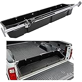 KUAFU Full Size Truck Bed Storage Box Universal 55-69 Inch Wide Adjustable | Compatible with Ford Chevrolet GMC Dodge Ram Toyota Nissan Beds Secure Cargo Organizer Protect Groceries