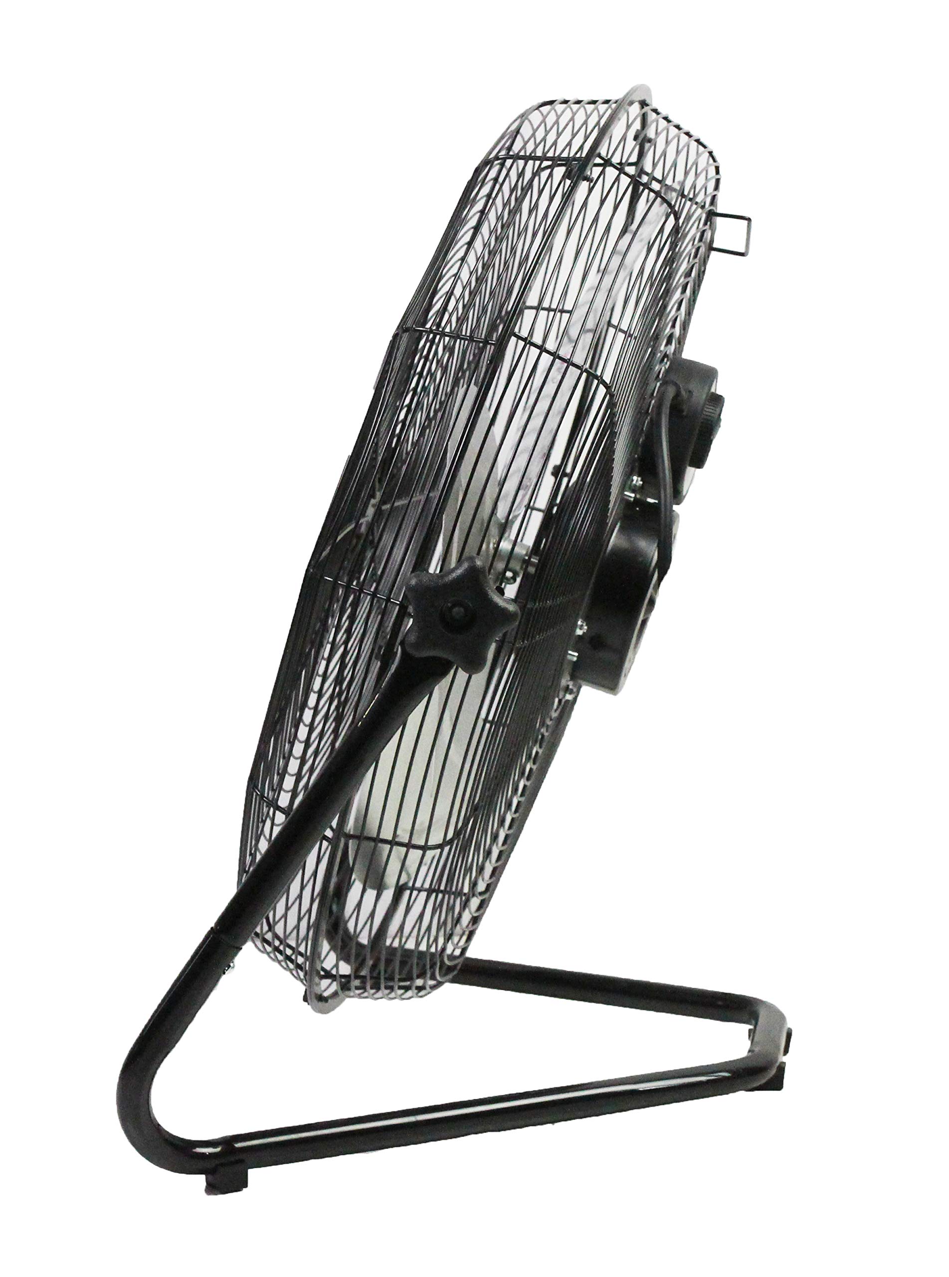 Maxx Air 20 Inch Fan, High Velocity Floor Fan with 2250 CFM, 3-Speed Metal Floor Fan for Indoor Use, Tilting Design, Efficient Air Circulation, Durable Construction for Home or Office