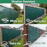BeGrit Garden Privacy Screen 2m x 10m 90% HDPE UV Windbreak Fence Net view 4