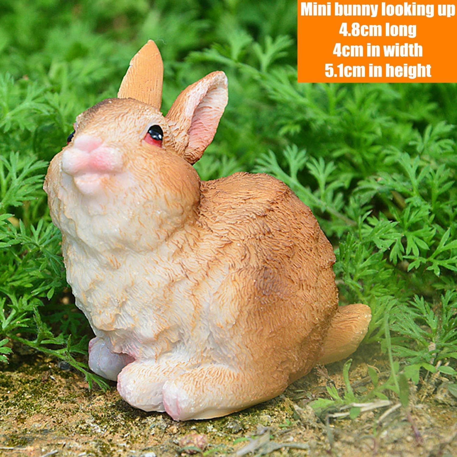 Estatuas 3PCS Conejos de Resina Decorativos Adornos para Jardín STARPIA