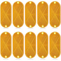 Aazon.co: 20 Pcs Oval Reflector With Ounting Hole Oval Front