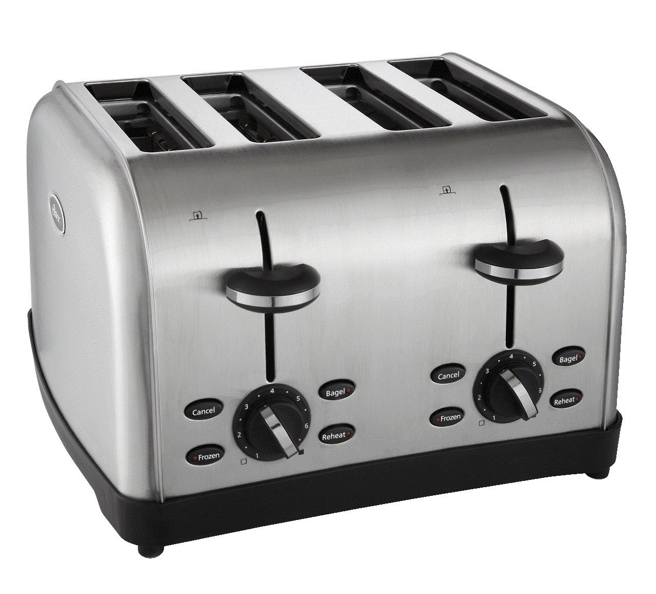 4Slot Kitchen Chrome Toaster Commercial Grade Bread Restaurant