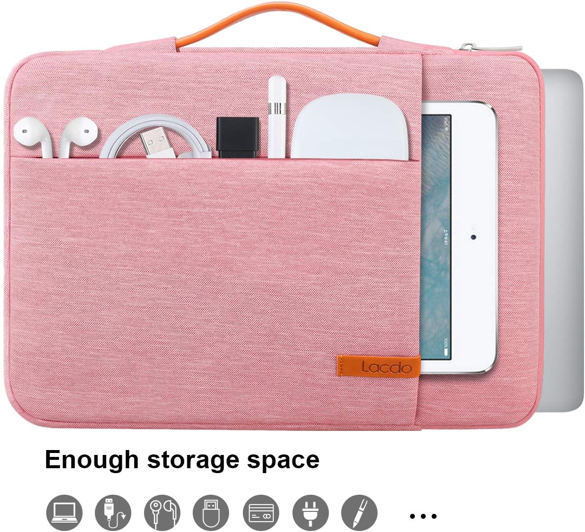 Lacdo 360° Protective Laptop Sleeve Case for 13 inch MacBook Air M5 A3449 2026/M4 A3240 2025/M3 A3113/M2 A2681/M1 A2337 - Image 3