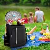 Tydi Cooler Backpack Insulated 30L Rucksack Picnic Camping Black view 7