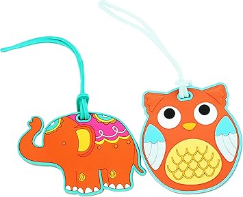 elephant luggage tag