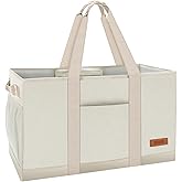 WONDAY Extra Large Utility Tote Bag - Standing Reusable Grocery Bag with Handle