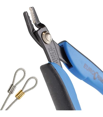 Beaditive 5-Inch Bead Crimping Pliers For 2mm & 3mm Beads/Tubes - Blue Handles