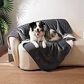 Sunheir Waterproof Dog Blankets for Medium Dogs - Puppy Blanket Washable for Couch Protection, Soft Sherpa Fleece Cat Throw Blanket to Prevent Urine Leaks & Protects Furniture 30"X 40", Grey