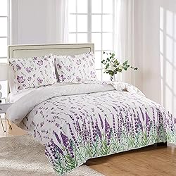 Quilt Set Queen Size Floral Bedspread Coverlet