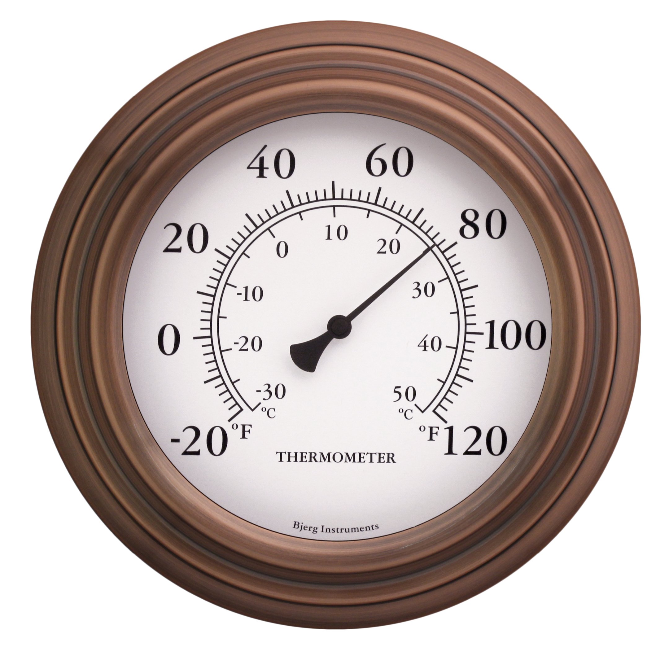 8" Antique Copper Finish Decorative Indoor / Outdoor Thermometer eBay