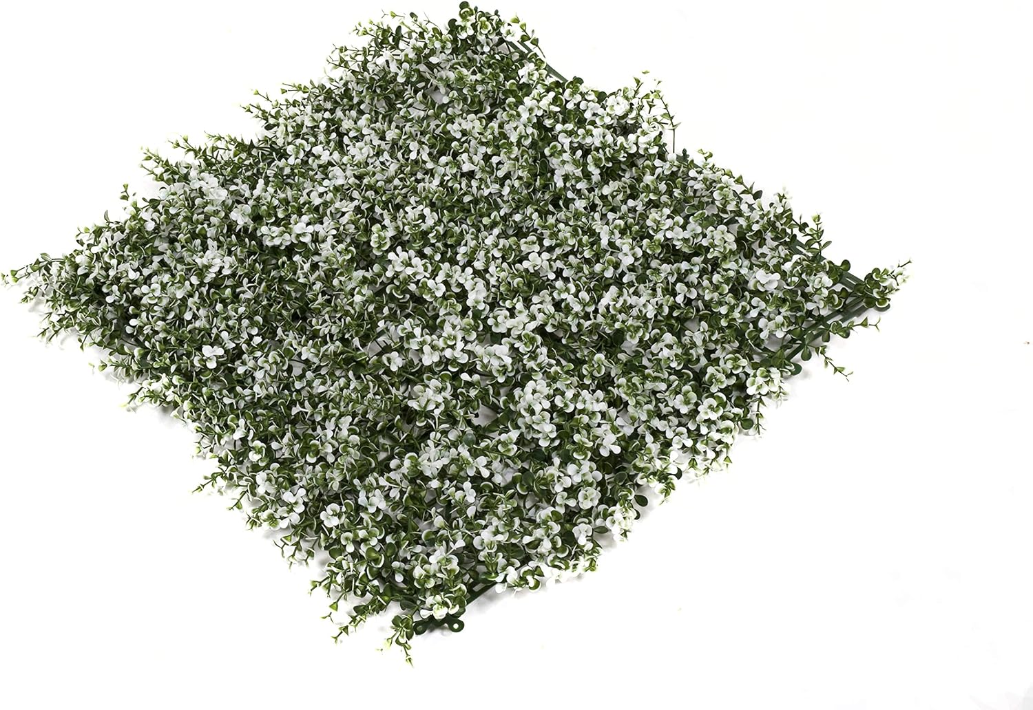 GreenBrokers Artificial Green Wall Hedge with Small White Leaf Foliage (Pack of 4) - UV Stable Vertical Garden - Image 4