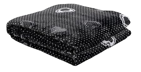 Brandsseller XL Supersoft Kuscheldecke Flanelldecke mit Herzen und Punkten - 2 Farbig - 150 x 200 cm - in der Farbe: Dunkelgr