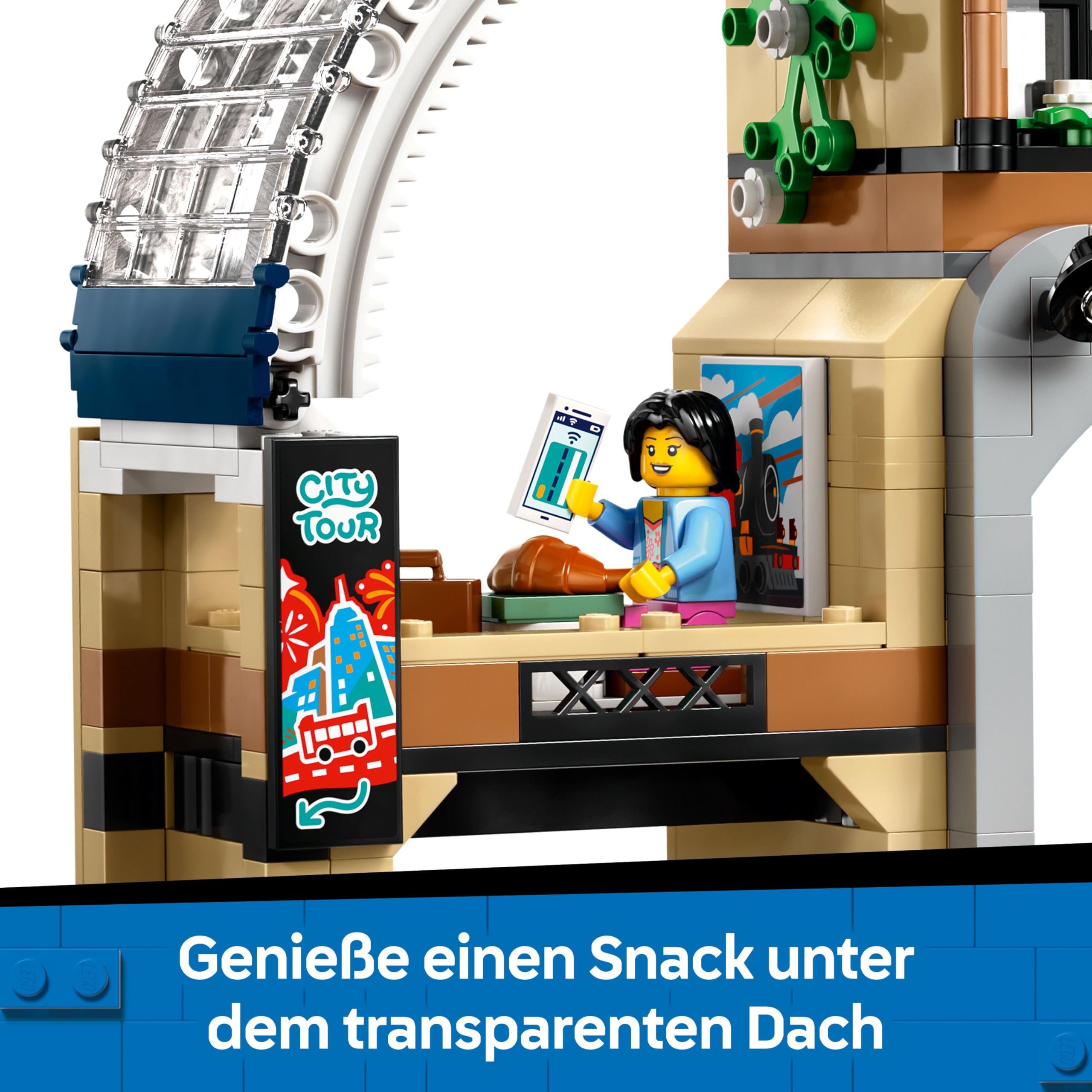 LEGO City Trains Hauptbahnhof - Wartungsfahrzeug-Spielzeug, funktionierendem Hublift, 2 Plattformen & 1 Gleisstück sowie 6 Minifiguren – Kreatives Geschenk für Jungen & Mädchen ab 7 Jahren - 60469 5