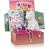 The Memory Building Company Kids Unicorn Princess Surprise Box for Girls & Boys, Includes Plush Toy, Coloring Book + Markers, Jewelry, Horn Headband, Birthday Activity Set for Ages 6 & Up