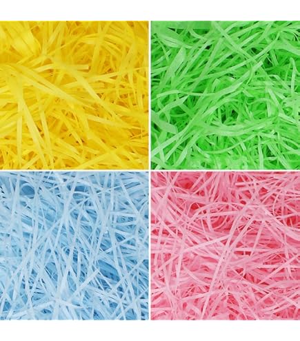 Advancent Papel Triturado Para Festival Reciclable De Hierba De Pascua, Llamativo Confeti DIY Relleno A Prueba De Golpes Para El Aula Escolar Type1 No1