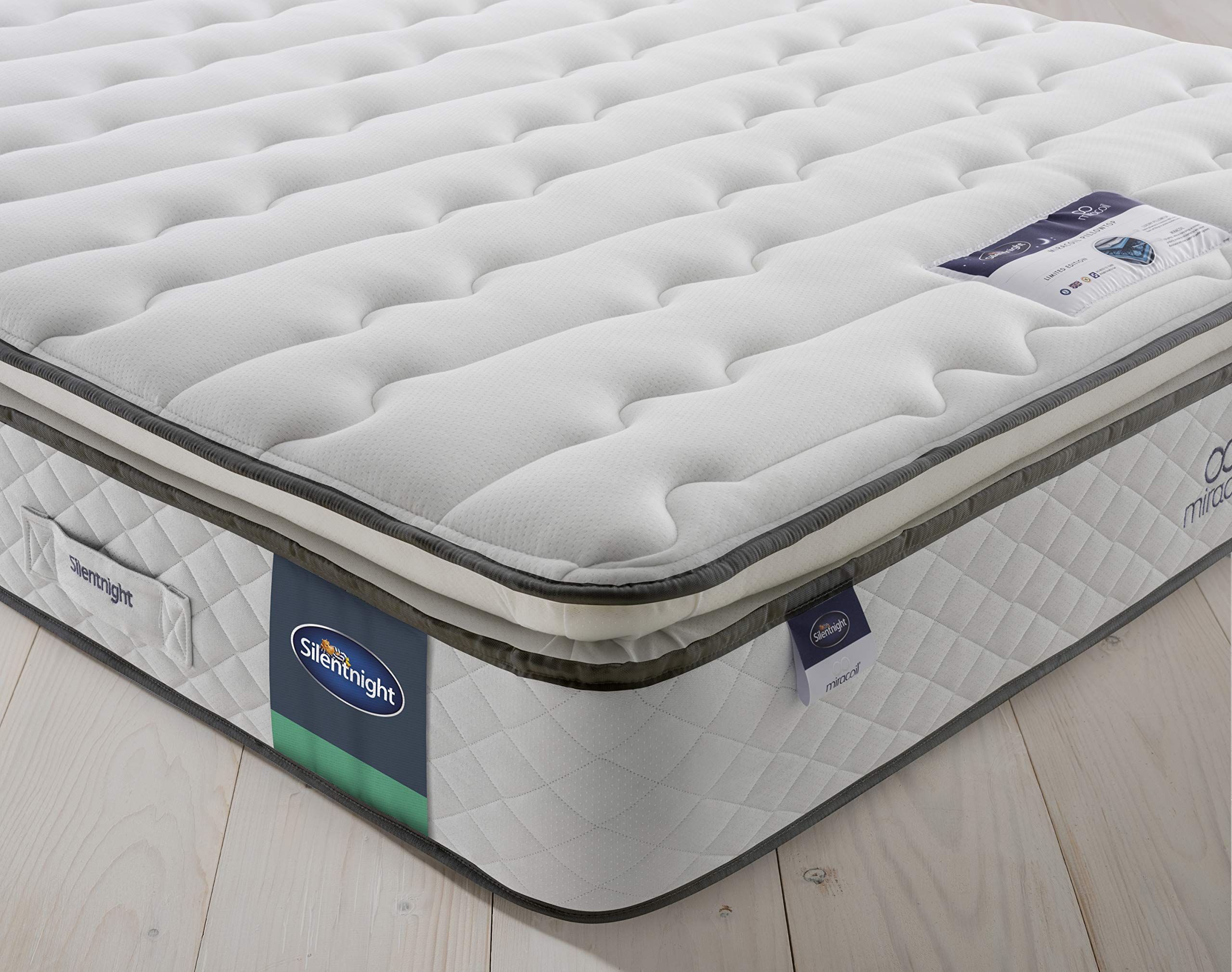 Silentnight Miracoil Luxury Pillowtop Mattress | Medium | King