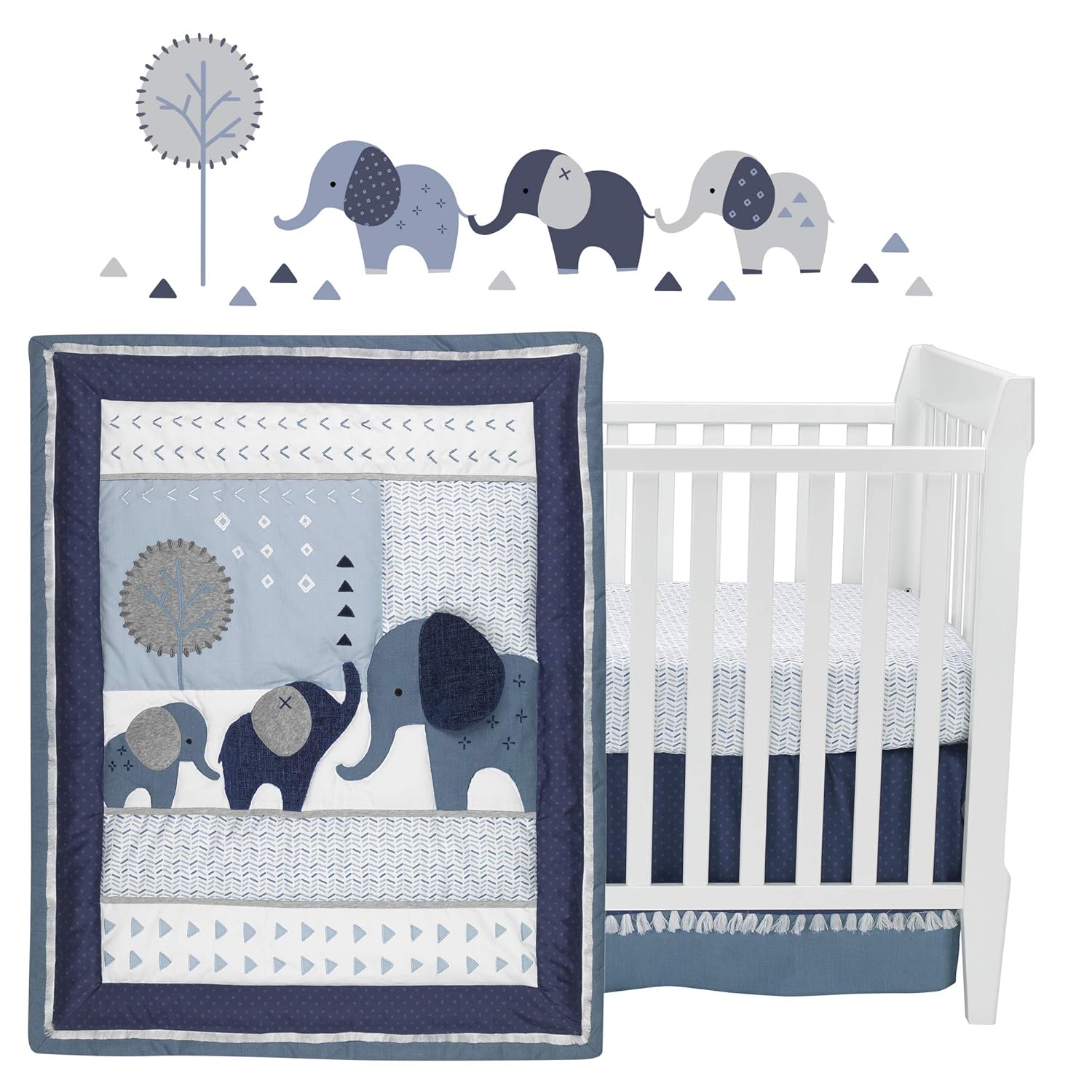 lambs and ivy indigo elephant
