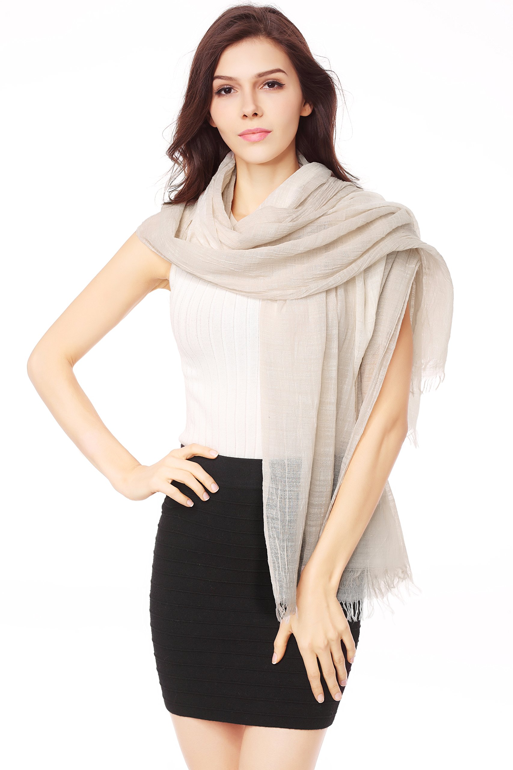 Jeelow Lightweight Scarves Fashion Light Shawl Beach Wrap Head Hijab Scarf For Women Jeelow Lightweight Scarves Fashion Light Shawl Beach Wrap Head Hijab Scarf For Women