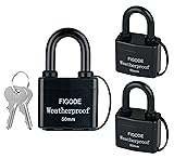 FIGODE® Outdoor Waterproof Padlocks, Covered Heavy