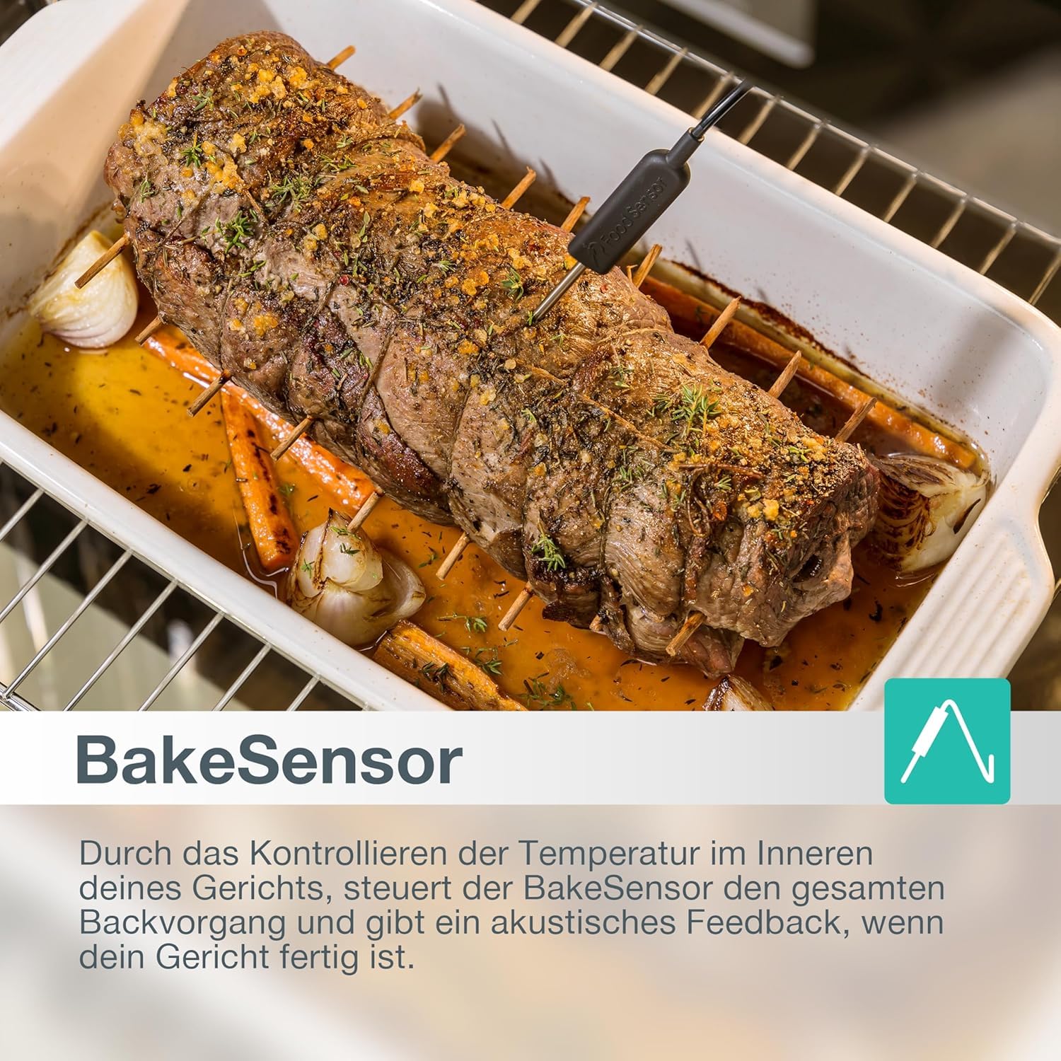 Gorenje OptiBake Advanced BPSA 6747 A08BG Einbau-Backofen / 77L / Heißluft / Pyrolyse / AutoBake / Touch Bedienung / Bratenthermometer / GentleClose & Open / SteamAssist / PizzaMode 300°C/ schwarz 7