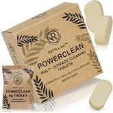 Cleaning Tablets for Spray Bottle Multi Surface Cleaner Refill Pods Eco Friendly Non Toxic Lemon Scent Plant Based (4 Pack)