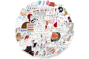 IMARISHA 100Pcs Stickers for Kids Water Bottle - Inspiring Non-Repeating Tear-Resistant Music Lyrics Stickers for Girls, Reusable Residue-Free Stickers for Kids, Waterproof Vinyl Stickers for Water Bottles