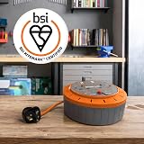 Status Double Socket Cassette Reel 5m Orange 10A Indoor Power Tools DIY view 6