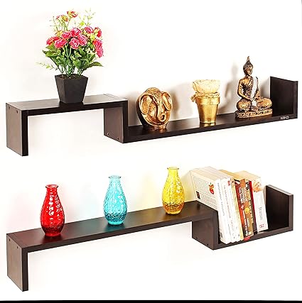 Bluewud Riley Wall Shelf (Wenge)