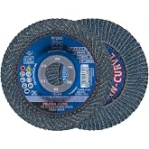 PFERD POLIFAN&reg;-Curve Radial Type Flap Disc - 4-1/2" x 7/8", 40 grit Zirconia, Welding Accessory and Angle Grinder Attachment - for Steel and Stainless Steel (INOX) Grinding - Pack of 1 - Part 67192