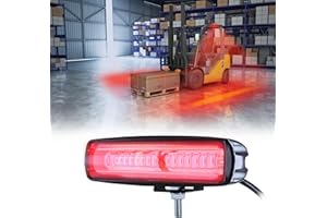ETZONE LED Forklift Light Side Line Warning Light 30W DC 12-80V Safety Lamp for Warehouse Pedestrian Area - Red