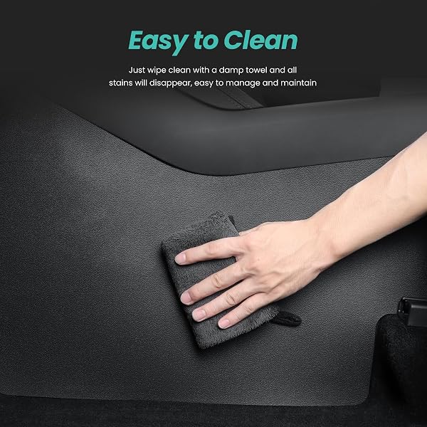 FROVED 2025 2026 MODEL Y JUNIPER CENTER CONSOLE ANTI-KICK PROTECTION MATS 5PCS TPE SUEDE PANEL PROTECTOR COVER OF CENTER CONSOLE FOR MODEL Y REFRESH JUNIPER (PREMIUM/PERFORMANCE)-NO FOR (STANDARD)