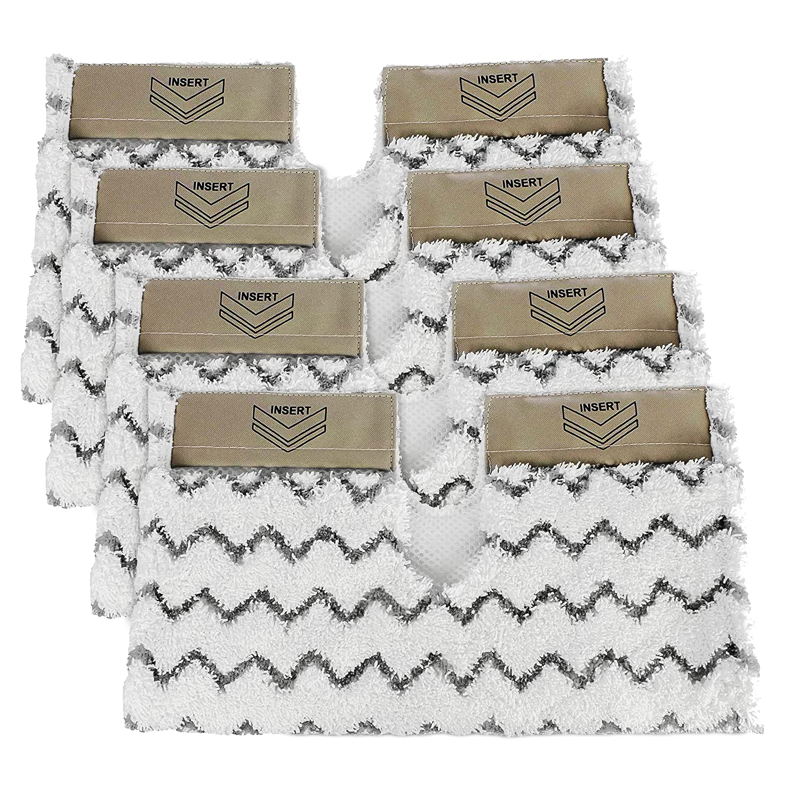 ANTOBLE 4Pack Replacement S6003UK Dirt Grip Cover Pads for Shark Steam Cleaner S6001UK S6003UK S3973D, S6002, S5003D, S5002,S3973WM Klik n Flip Pocket Mop