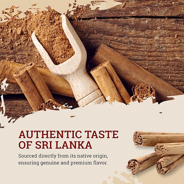 52USA ORGANIC CEYLON CINNAMON POWDER, 8OZ RESEALABLE BAG | TRUE CINNAMON FROM SRI LANKA, NON-GMO, GLUTEN-FREE, FRESHLY GROUND FOR BAKING, COOKING & BEVERAGES
