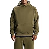 Project Titan Men's Relaxed Fit Cotton Raglan Sleeve Hoodies Pullover Hooded Sweatshirt Casual Long Sleeve Shirts with Pocket