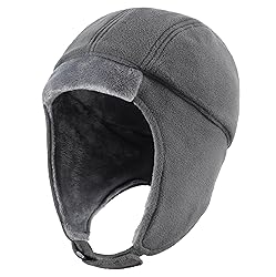 Connectyle Mens Fleece Thermal Skull Cap with Ear