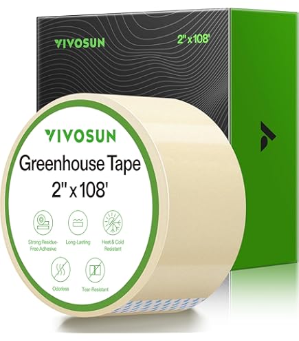PROMORE 6 Mil 8x25 FT Plastic Sheeting – UV Resistant, Tear-Proof Cover For Greenhouse, Construction & Floor Protection