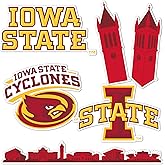 Desert Cactus Iowa State University Sticker ISU Cyclonesr Vinyl Decals Laptop Water Bottle Car Scrapbook Sheet T2 (Type 2-4)
