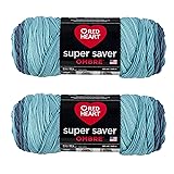 Red Heart Super Saver Jumbo Blue Tiful Ombre Yarn