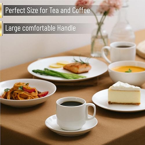 american coffee mugs Mug Set - Set of 4 - White | Made in USA main image 1
