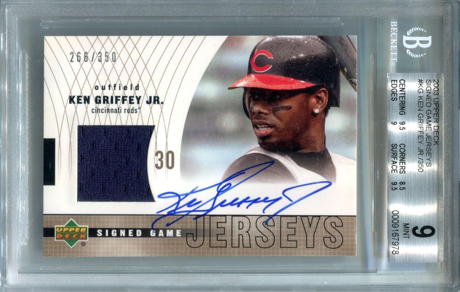 ken griffey jr framed jersey
