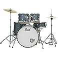 Pearl Roadshow Drum Set 5-Piece Complete Kit with Cymbals and Stands, Aqua Blue (RS525SC/C703)