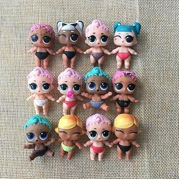 FidgetGear 5Pcs/Set Mini Cartoon Girl Dolls Cute Kid Toys Party Surprise Gift Random Pattern