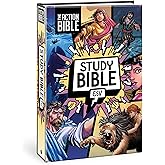 The Action Bible Study Bible ESV, Hardcover, Full Color (Action Bible Series)