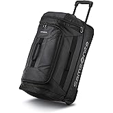 Samsonite Andante 2 Wheeled Duffel Bag – 22-Inch Durable Rolling Luggage with Inline Skate Wheels, Push-Button Handle & Spacious Compartments – Travel-Friendly and Lightweight - All Black