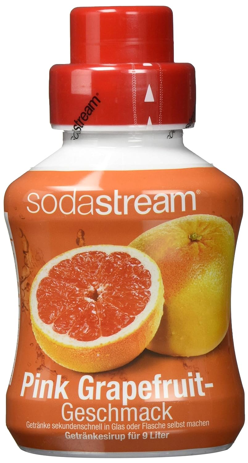 SodaStream Sirup Pink Grapefruit, Ergiebigkeit 1x Flasche ergibt 9