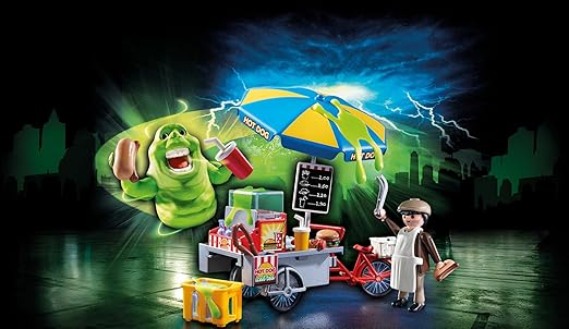playmobil ghostbusters slimer with hot dog stand