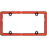Cruiser Accessories 30436 Red Reflector II License Plate Frame, Red/Chrome