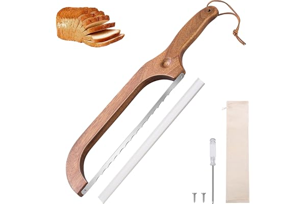 Bread Knife for Homemade Bread, 14.4'' Sourdough, Premium Bread Knife, Slicer for Homemade Bread, Baguettes and More Cuts Thi