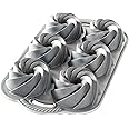 Nordic Ware Heritage Bundtlette Cake Pan, Metallic, Silver